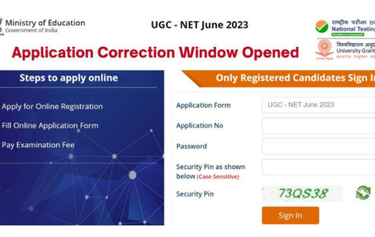 UGC NET 2023 Application Process