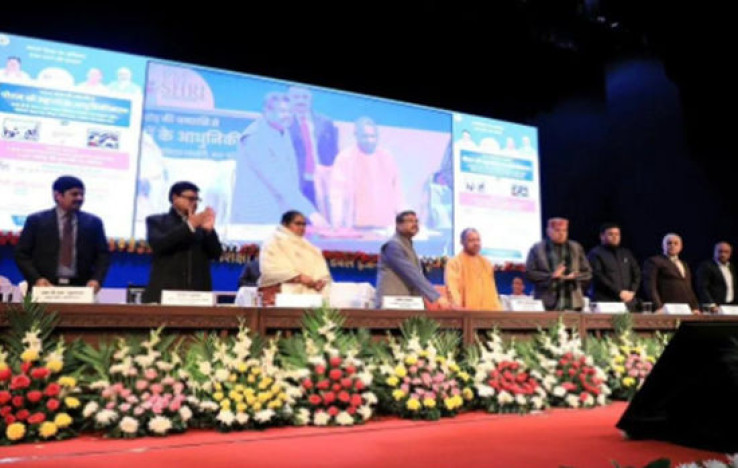Union Minister Dharmendra Pradhan and UP CM Yogi Adityanath Launch PM SHRI Schools