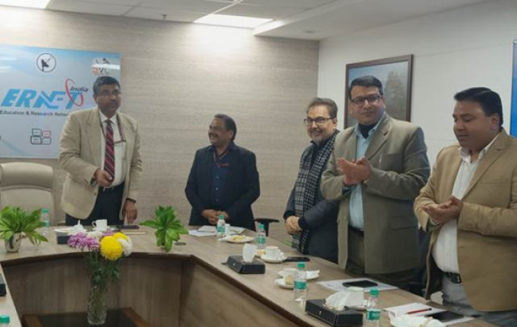 MeitY Secretary Shri S Krishnan Launches ERNET India's Educational Web Portal