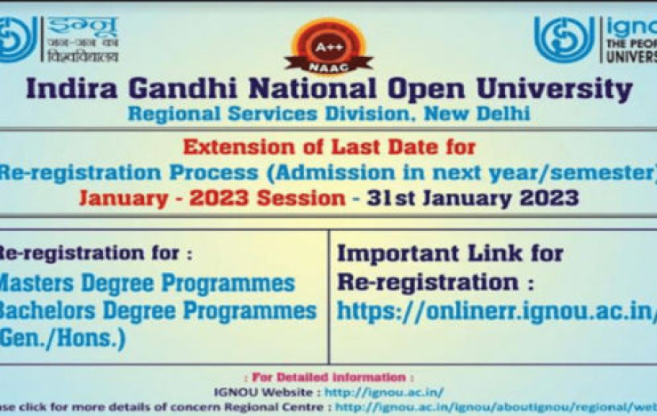 Last Day to Register for January Semester at Indira Gandhi National Open University