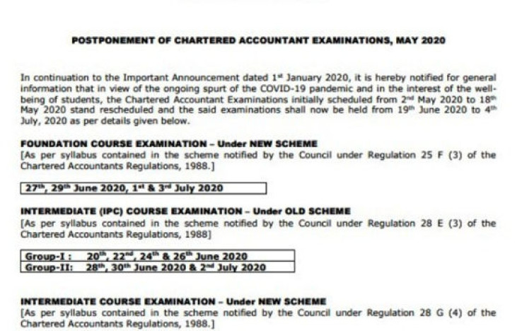 ICAI May Mull Postponing CA May-June Exams 2024: Details Inside