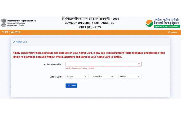 CUET 2024 Admit Card Released for CBT Exams on May 21, 22, and 24, Direct Link Here
