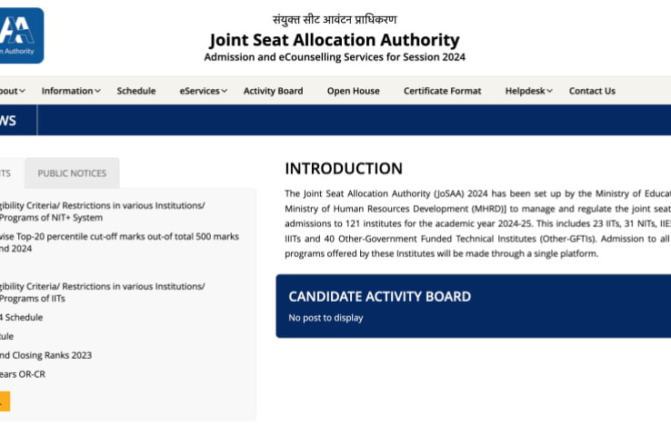JoSAA 2024: Understanding the NIT+ System for Counselling
