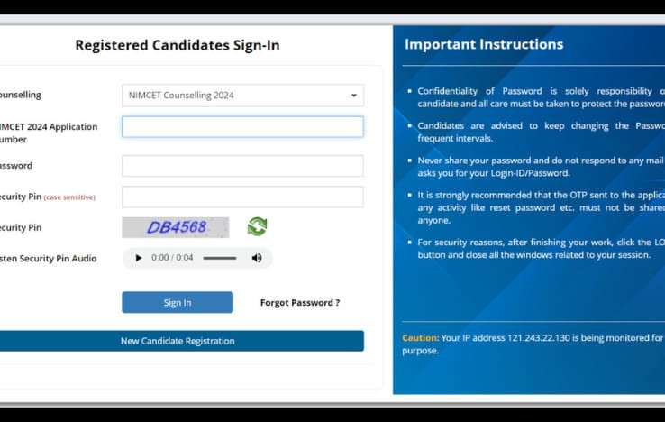 NIMCET Special Round Counselling Starts Now