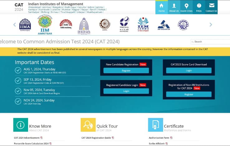 CAT 2024 Registration Process to End Soon