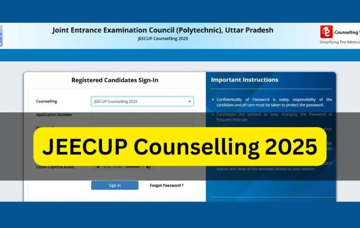 JEECUP Counselling 2025 Begins