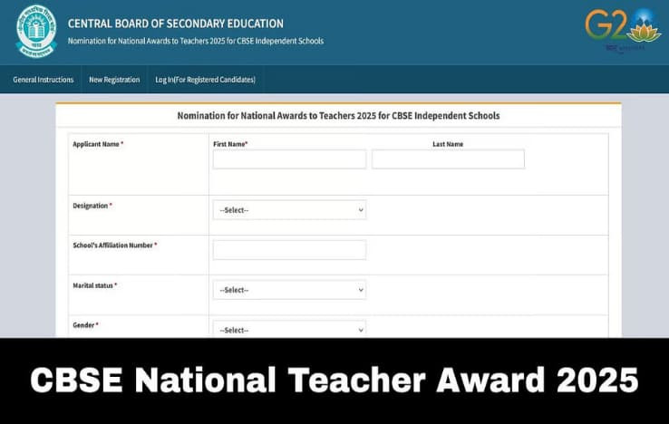 CBSE Invites Nominations for National Teacher Award 2025