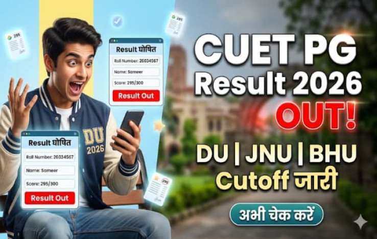 CUET PG Result 2026 Out Check DU JNU BHU Cutoff